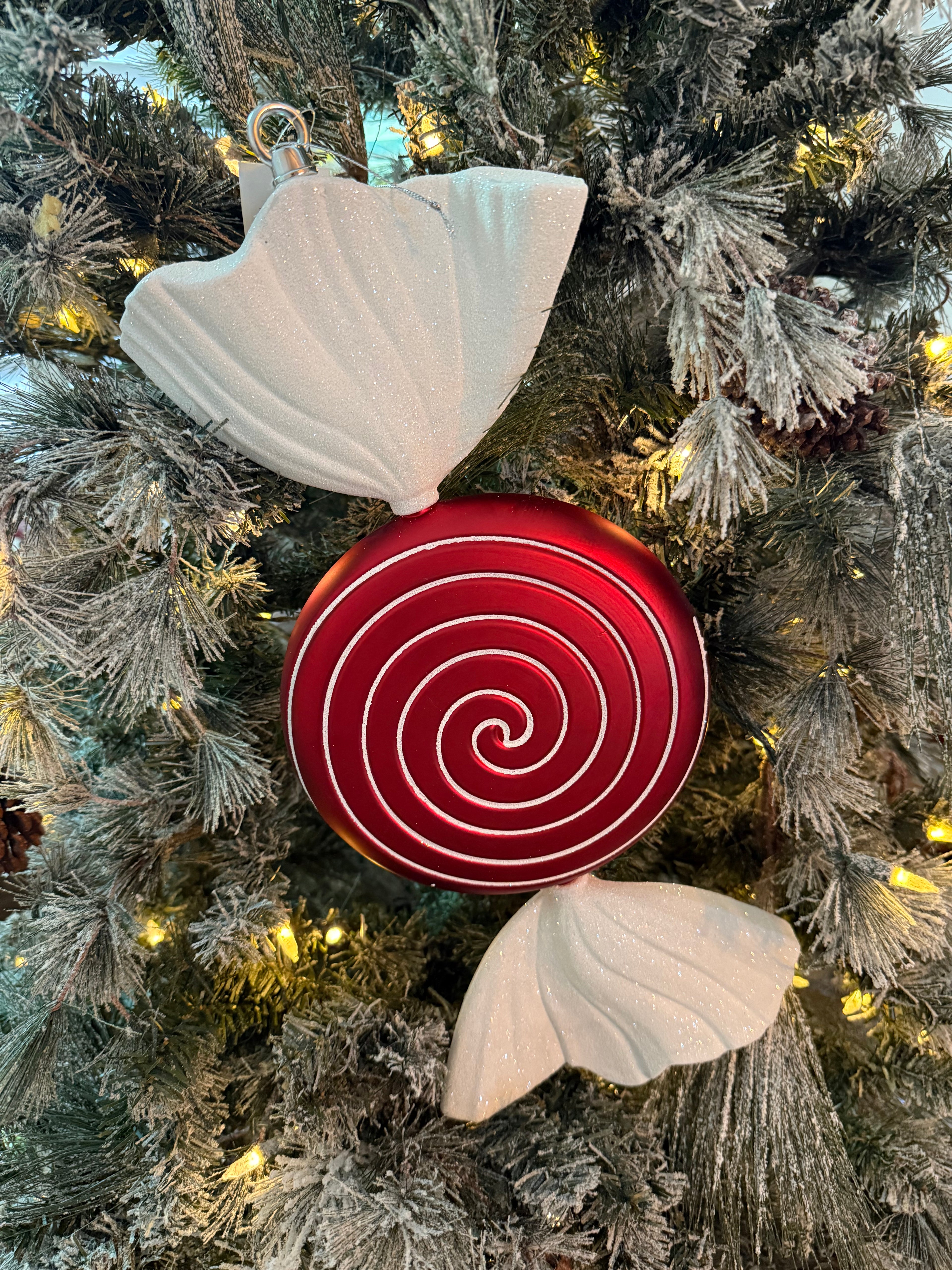 Glitter Swirl Candy Ornament