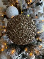 Glitter Ball Ornament - Gold