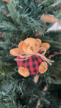Bear Ornament - Black/Red