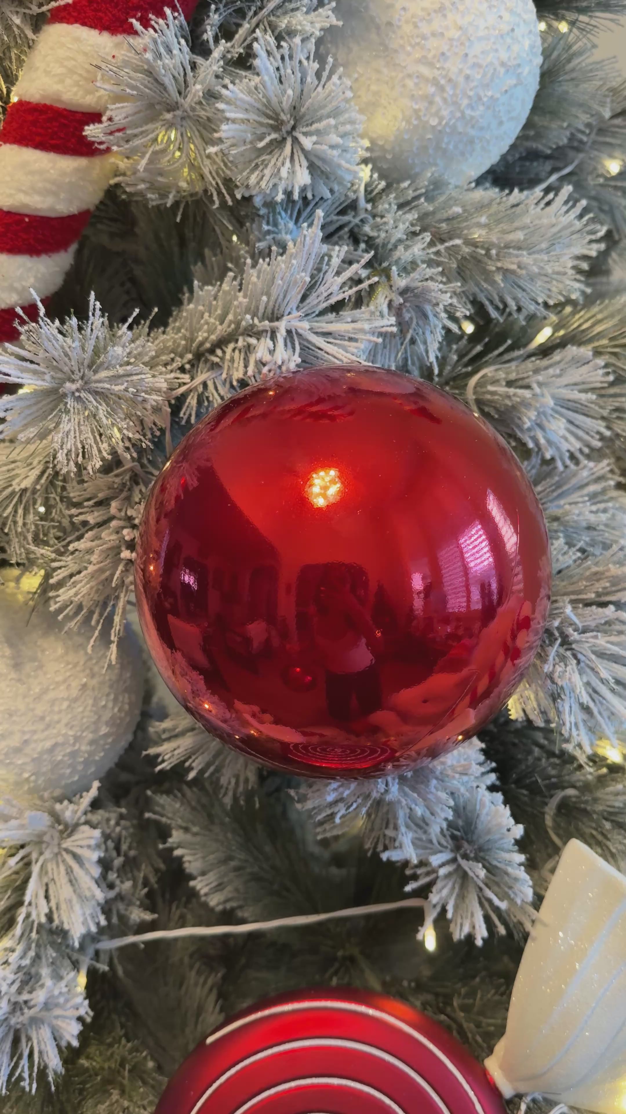 Glossy Ball Ornament 8”
