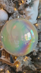 10” Iridescent Ball Ornament