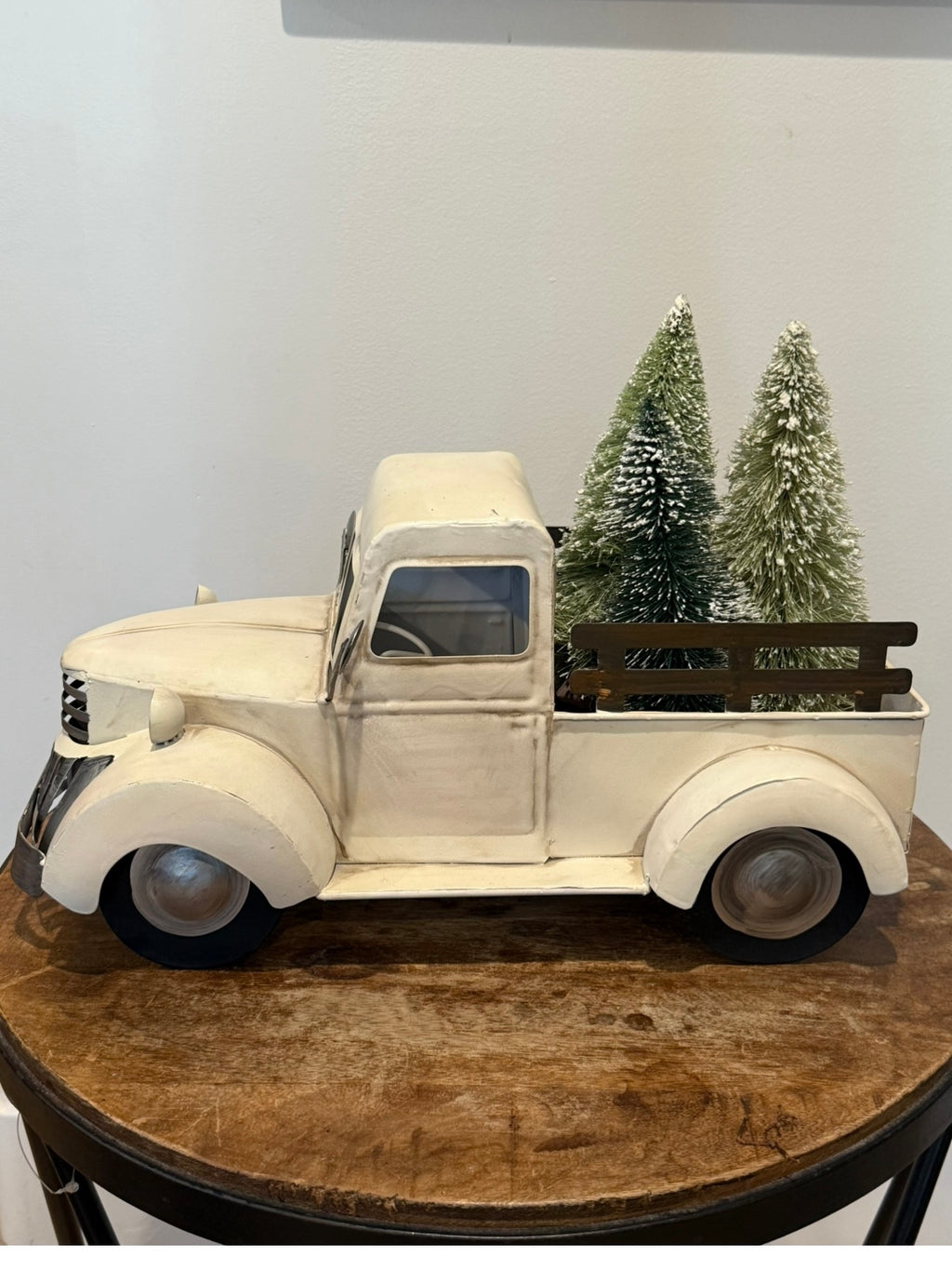 White Metal Truck